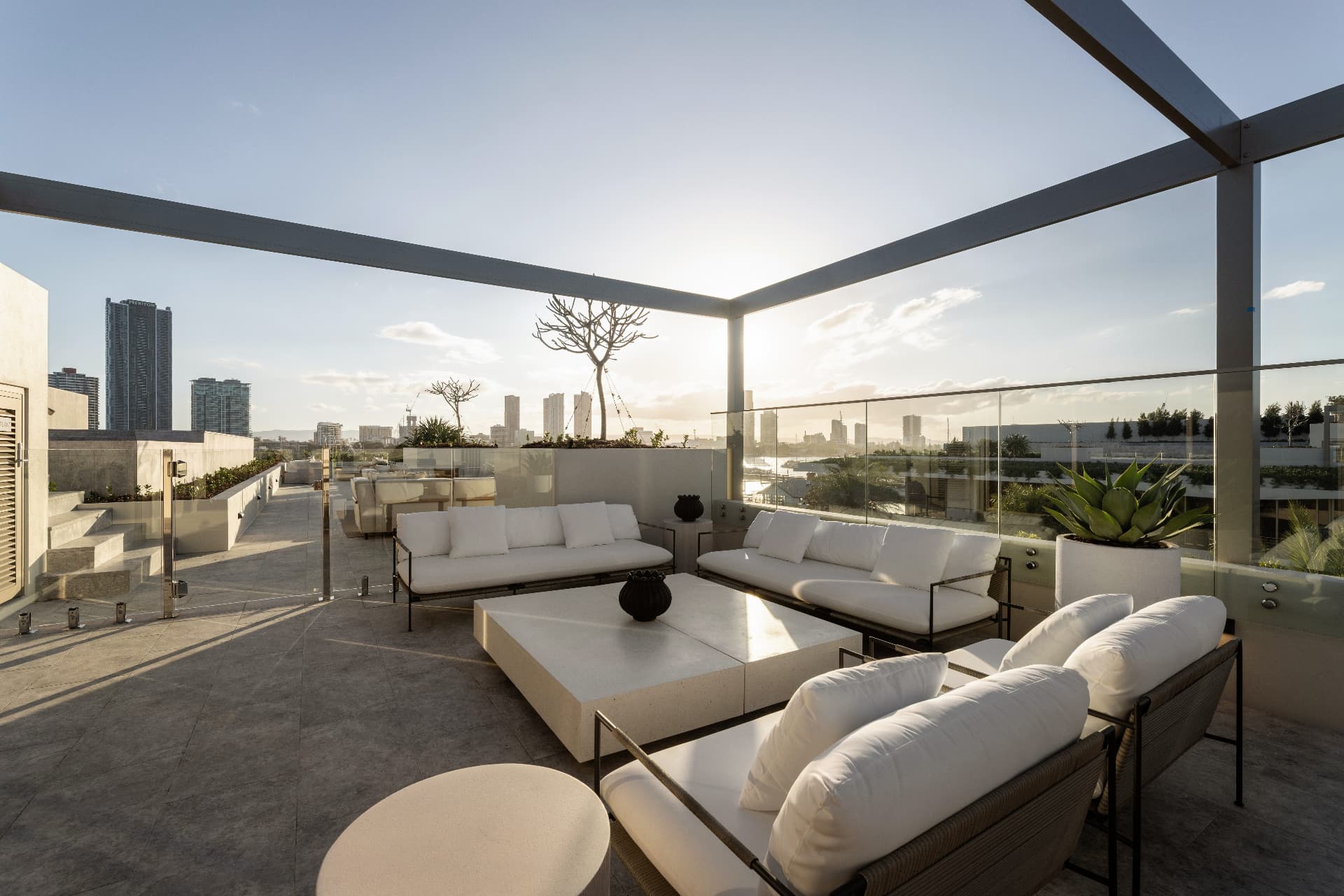 Rooftop lounge